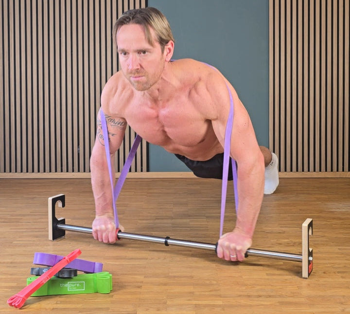 Liegestützgriff und Heimtrainer für Bauchübungen Kniebeuge und Klimmzug Klimmzugstange